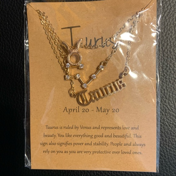 New Taurus Zodiac Sign & Constellation Necklace - Picture 6 of 7